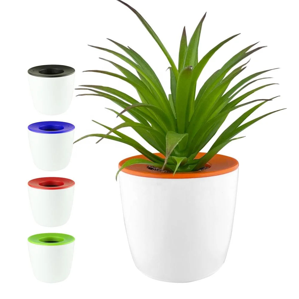 Eco Friendly Mini Plastic Plant Water Storage Pot Promotional Gifts DPP001 Mini Desk Plant Water Storage Pot in Stock