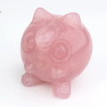 Crystal Crafts Cartoon Anime Pokemonfigure Jigglypuff Carved Crystal Rose Quartz Jigglypuff Statue