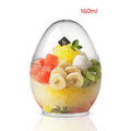 Hot Selling Plastic Clear Dessert Cup Thickened Egg Shaped Mousses Ice Cream Disposable Cup Baking Equipment Tools Cake