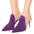 Women Pointed Toe Large Size Ladies Party Shoes Stiletto High Heels Mules Pumps
