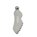 New Logo Wing Steel Gua Sha Branded with Teeth Ball Scraping Board Metal Gua Sha Facial Lifting Tool Stainless Steel Gua Sha