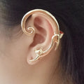 2021 New Fashion Earrings Hyperbole Retro Long Ear Clip Cute Cartoon Cubism Cat Ear Studs Ear Hang for Women