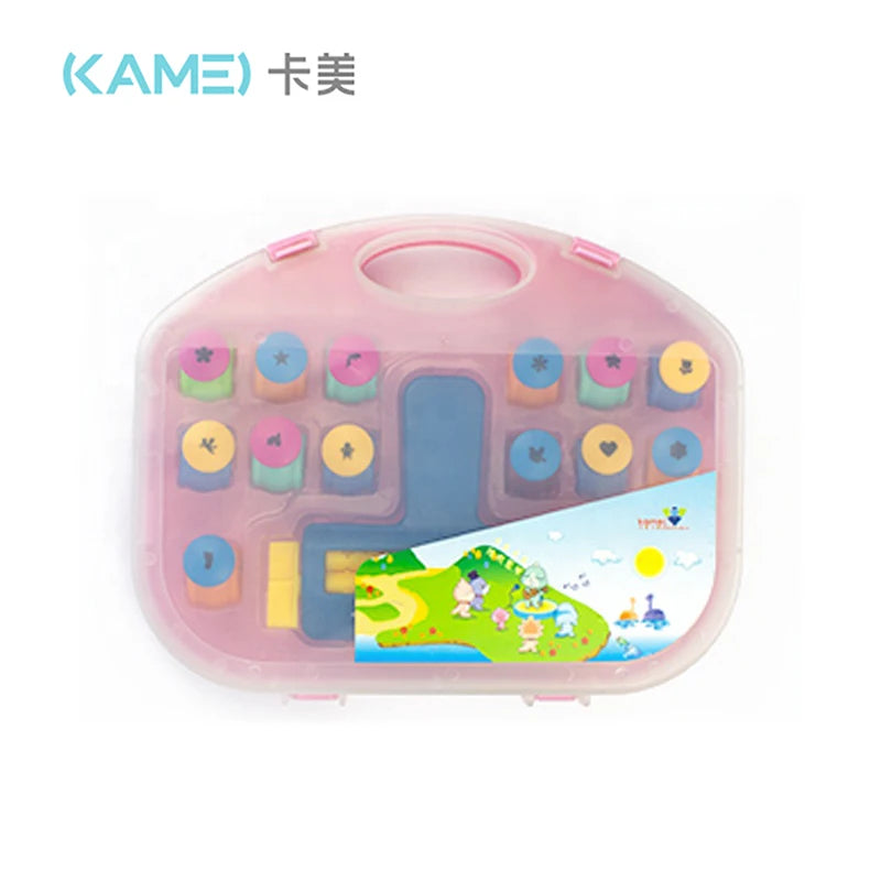 Kamei Mini ABS+Zinc Alloy Craft Tools and Paper Crimper Button Punch Set for DIY Making