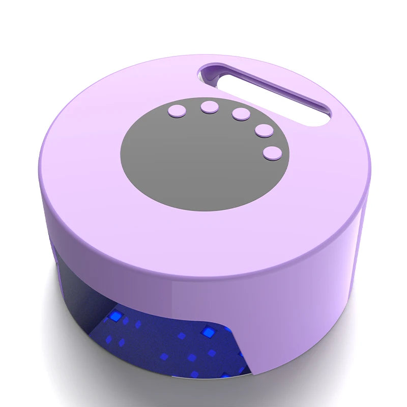 2024 Hybrid Cordless Rechargeable Uv Led Nail Lamp Purple 54w Professional Nail Dryer Curing Manicure Lamp with Rhinestones