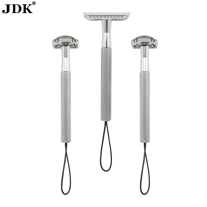 Double Edge Safety Razor for Men Single Blade Razors for Men and Women with 10 Platinum Coated Safety Razor Blades