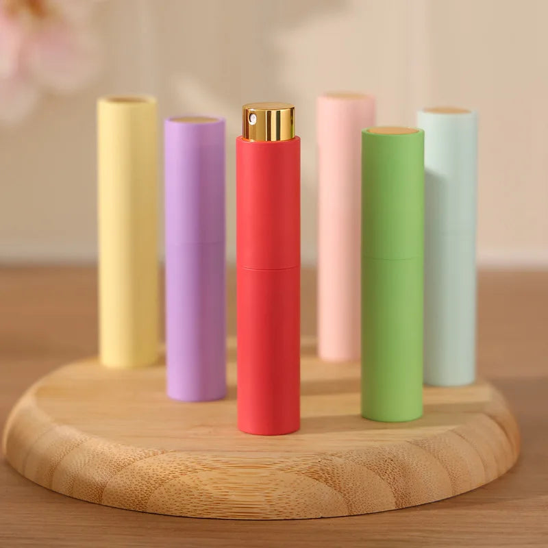 Luxury Perfume Bottle 10ml Twist up Spray Bottle with Aluminum Spray Pump for Perfumes Travel Glass Spray Perfume