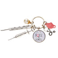 300 Models Medical Alert Key Chains for Doctor Nurse Hat Mask Key Ring Injector Syringe Cardiogram Stethoscope Pendant Key Chain