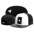 Custom 3D/2D Embroidered Flat Brim Dad Trucker Baseball Hats Two-Tone Spades Snapback Caps Hip Hop Style for Sports
