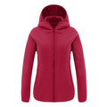 Reversible Super Soft Microfiber Brushed Outdoor Fleece Jacket Hood for Women Winter Warm Outerwear Full Zipper Solid Windproof