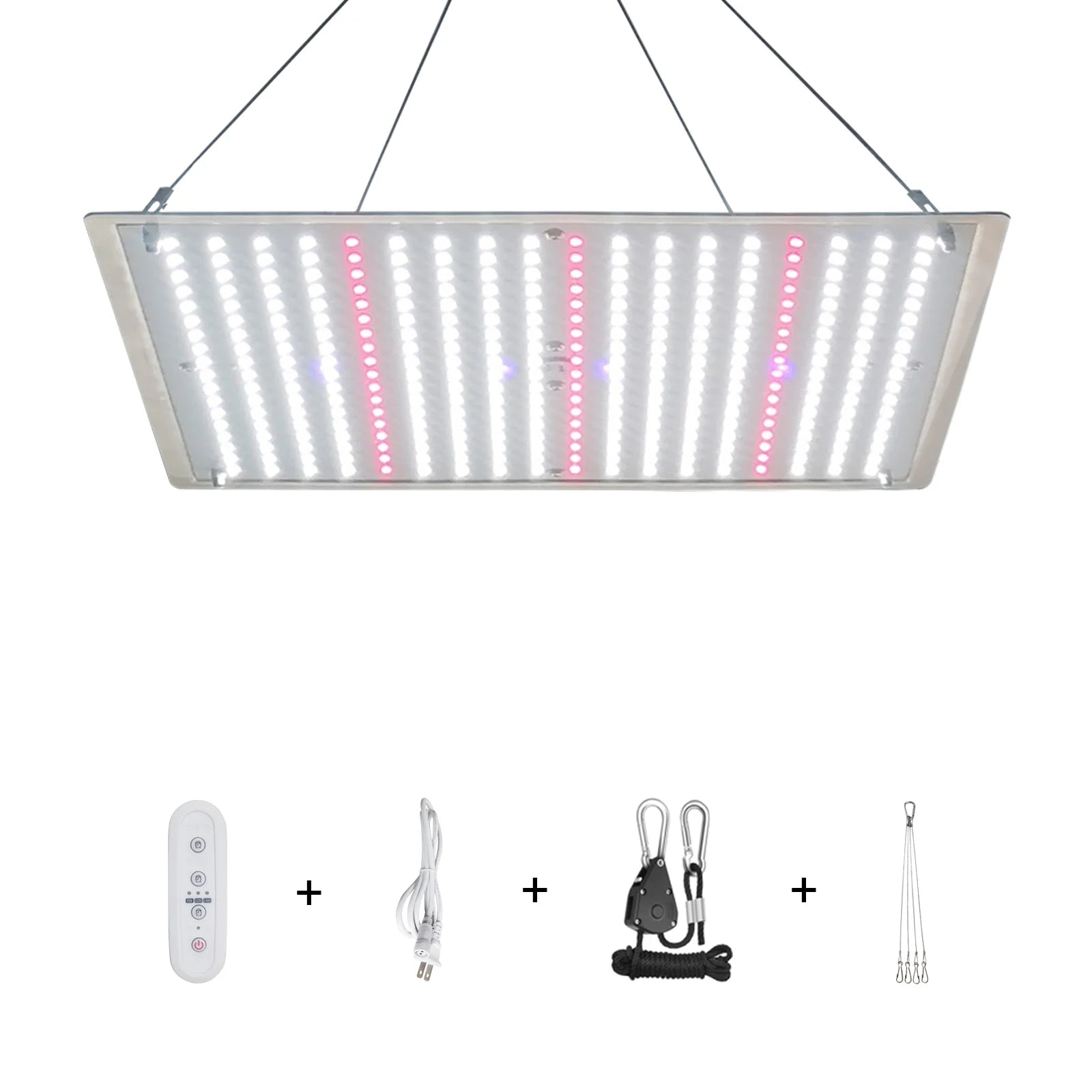 Liweida LVX1000 4000K Red UV IR Quantum LED Grow Light 8H/12H/16H Timer Dimmable Plant Lights 100 Watt Full Spectrum for Bloom