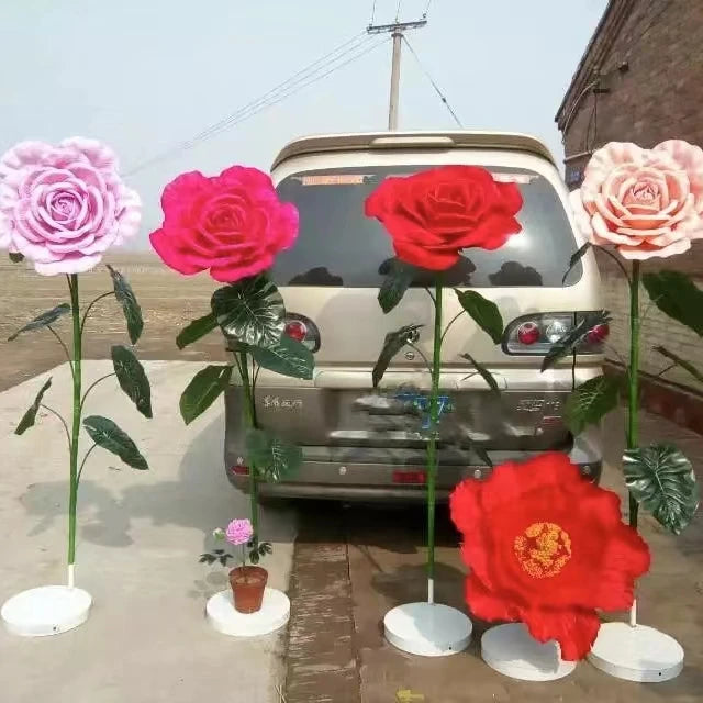 Huge Artificial Silk Wisteria Flowers Wedding Decorations with Ironwork Artistic Design for Christmas and Mother's Day
