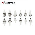 3/8'' 10mm Plastic Hose Quick Connector with Shut-Off Quick-Disconnect Hose Barb Insert  In-line Hose Barb Bulkhead Connector