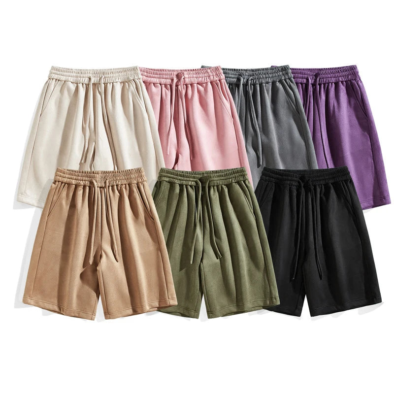 Custom Loose Fit Shorts Mens Casual Drawstring Cargo Shorts