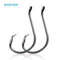 ZHUO RUN Octopus Circle Sea Fishing Hook 1# 1/0#-10/0# Strong Sport Circle Hooks Octopus Fishing Hook