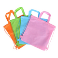 Promotion Durable Custom Printed Logo Non-Woven Drawstring Bag for Clothing Shoes and Dust Packing for Shopping