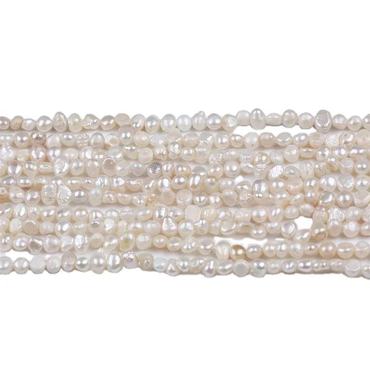 Zhuji Pearl Market Offers Baroque Freshwater Pearls 5-6mm White Natural Real Strands for Jewelry Making Low Price