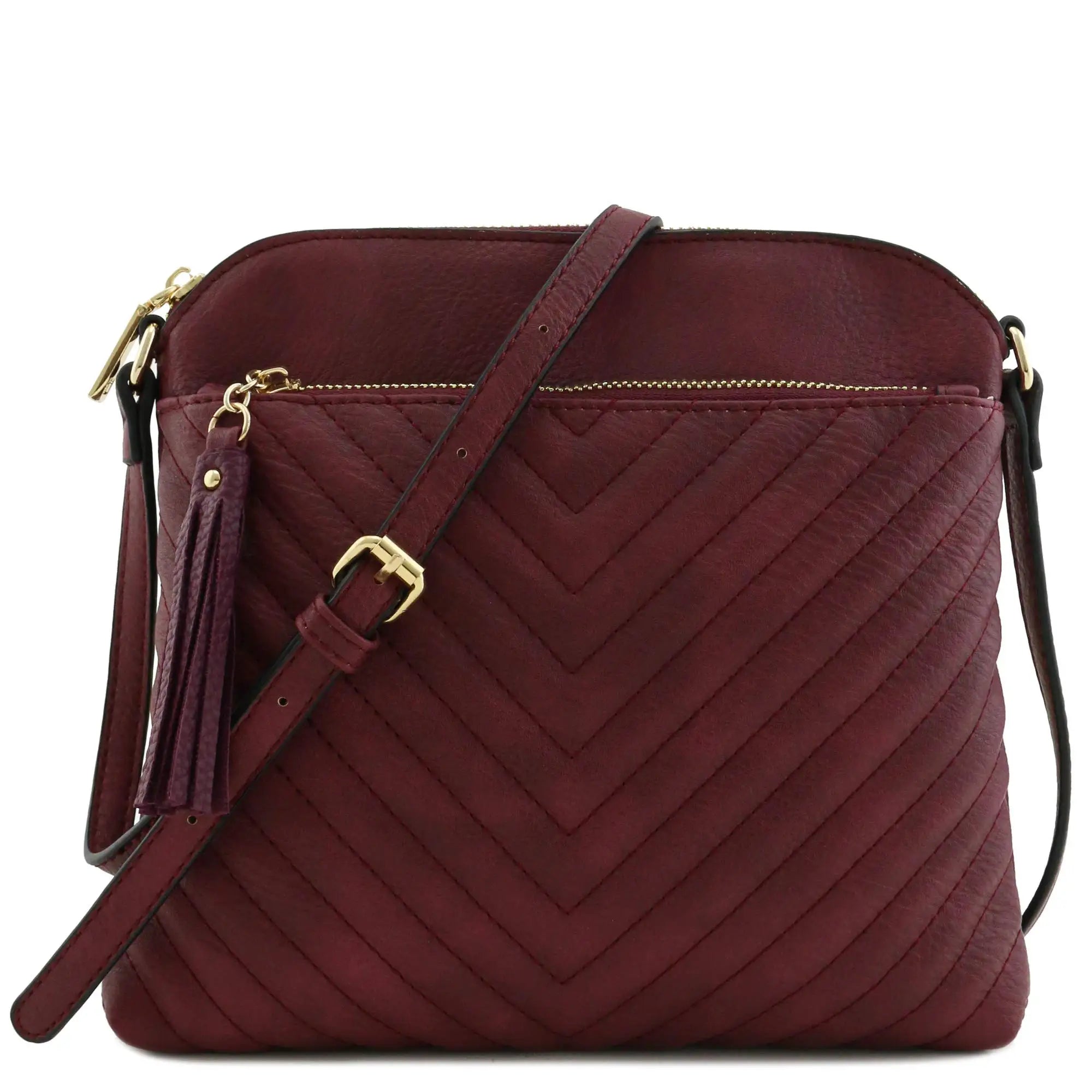 Dark Chocolate Brown Small Retro Vintage Designer Suede Soft Leather Shoulder Bag for Women's with Tassel Accent
