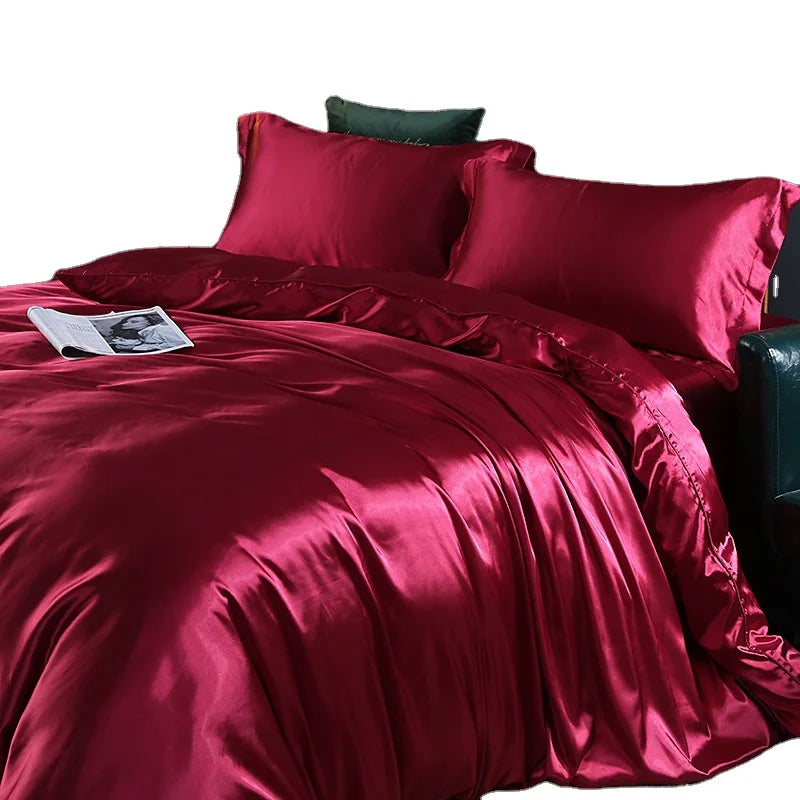 Wholesale 100% Pure Silk Bed Sheet Sets 22 Momme Silk 4PCS Bedding Set