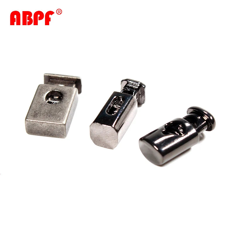 Customized Single Hole Sport Metal Zinc Alloy Nickel-free Stopper Toggle Cord Locks Style Cord Lock End Stoppers for Garment