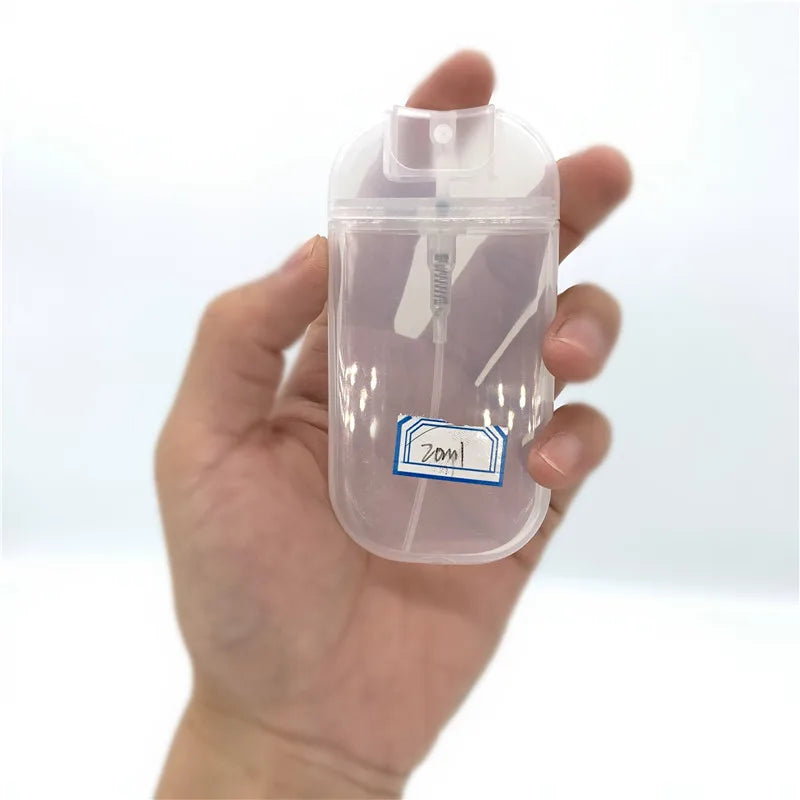20ml Red Skirt Empty Mini Pocket Credit Card Pump Sprayer Plastic Atomizer Perfume Latest Design Plastic Perfume Spray Bottle