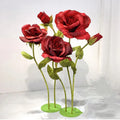 Giant Large Paper Flower Huge  Artificial Giant Silk Rose Set Big Flowers for Outdoor Indoor Weeding Decoration