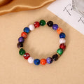 Healing Crystals Bracelet Handmade Fashion Beads Bracelet Elastic Yoga Beads Bracelet Bangle Gifts
