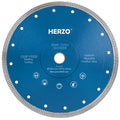 HERZO 230mm Hot Press Diamond Ti-Coated DIY Cutting Disc for Angle Grinder