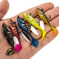 60mm Flutter Spoon Tungsten Fishing Jig Pike Soft Baits Sinking Bass Soft Plastic Fishing Lure Paddle Tail Pesca Material