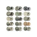 Wholesale Custom Metal Snap Buttons Black Silver Metal Buttons for Clothing