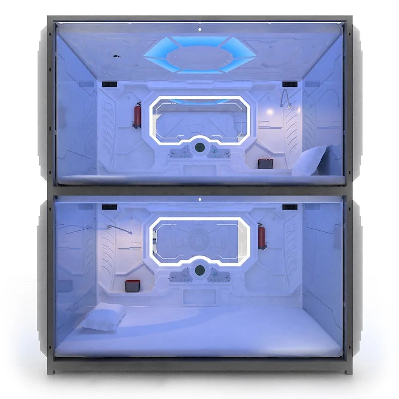 WE Factory High-Density Stackable Bunk Bed Pod System Space-Saving Sleeper Pod for Micro-Apartments Tiny Homes Student Hotels