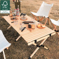 Lightweight Foldable Wood Camping Folding Low Picnic Table for Beach Fishing