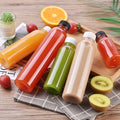 BPA Free 300ml Empty Clear PET Drinking Beverage Plastic Juice Bottle With Lid