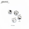 Antique Silver Color Big Hole Angel Beads Spacers Beads Fit European Charm Jewelry Accessories DIY Findings Bracelet Making R101