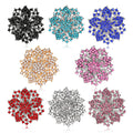 Luxury Bauhinia Flower Brooch Women's Rhinestone Dress Lapel Pins Wedding Jewelry & Party Accessory Perfect Gift