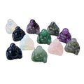 Mountains of Gemstone Crafts Laughing Buddha Natural Crystal Carving for Decoration