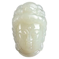 Natural Jade Necklace Pendant Lucky Guanyin Quan Statue Buddha Jewelry Gift for Lovers