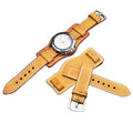 18mm Leather Watch Strap Bands for Men LOGO on Free Unique Design Watches Leather Straps with Pad Supplier