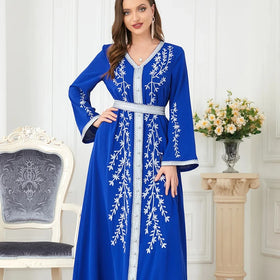 Middle Eastern Abaya Dubai Embroidery Islamic Clothing Muslim Dresses for Women Dresses Women Muslim