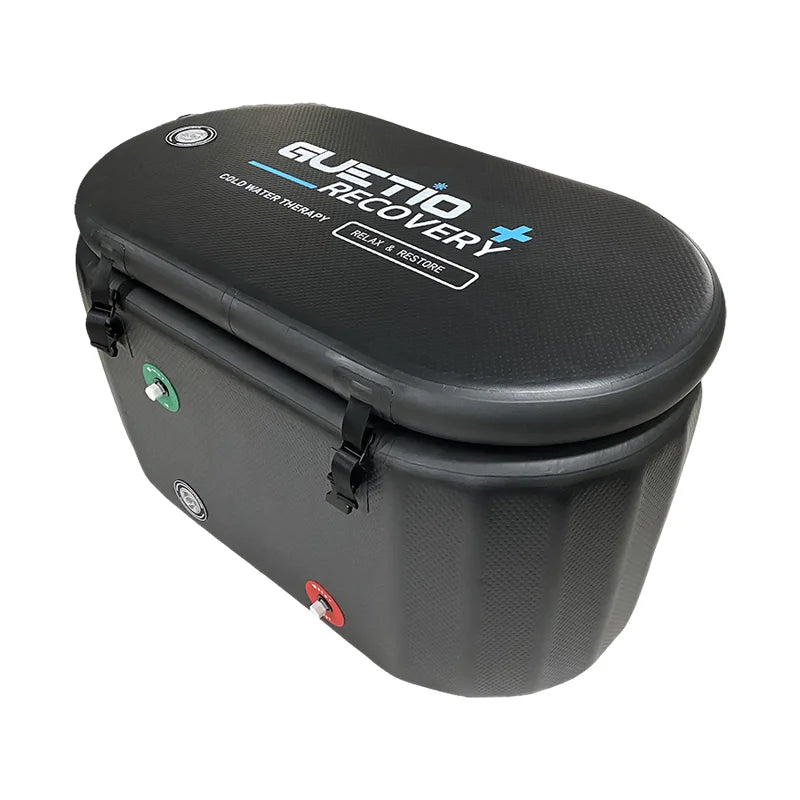 Black Portable Inflatable Folding Adult Ice Bath Tub Drop Stitch Outdoor Cold Plunge Ice Bath
