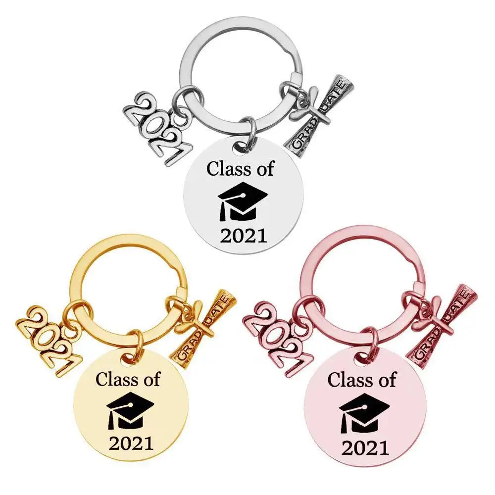 Graduation Ceremony Key Chain Charms Metal Keychain Accessories