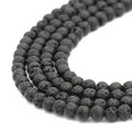 Natural Stone Bead 8mm Round Shape Loose Beads Semi-precious Volcanic Rock Volcanic Lava Stone Strand for Jewelry Making