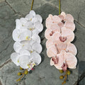 Wholesale 9-Headed Orchids Butterfly Flower Long Stem Real Touch Artificial Silk for Home Wedding Graduation Easter Latex Based