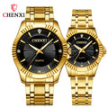 CHENXI 076 Couple Watches Quartz Fashion Lover Holiday Gift Charming Full Steel Watch Men Wrist Dropshipping Relogio Masculino