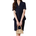 Summer Skirt Front Desk Beauty Salon Jewelry New Arrival Women's Elegant Classy Gold Blazers Professional Short-Sleeved Suit