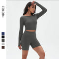 2 Piece Workout Custom Logo Gym Yoga Sets Two Piece Sport Wear Outfit Set Fashion Pants Suit for Women