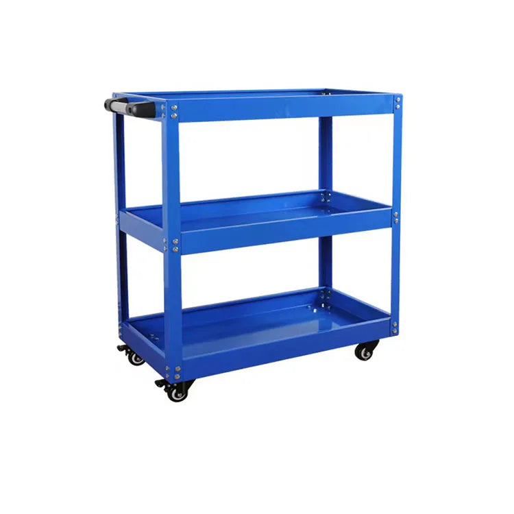 Auto Repair Three-Layer Cabinet Tool Car Drawer Type Iron Maintenance Trolley Moving Parts Frame Combination Workshop Storage
