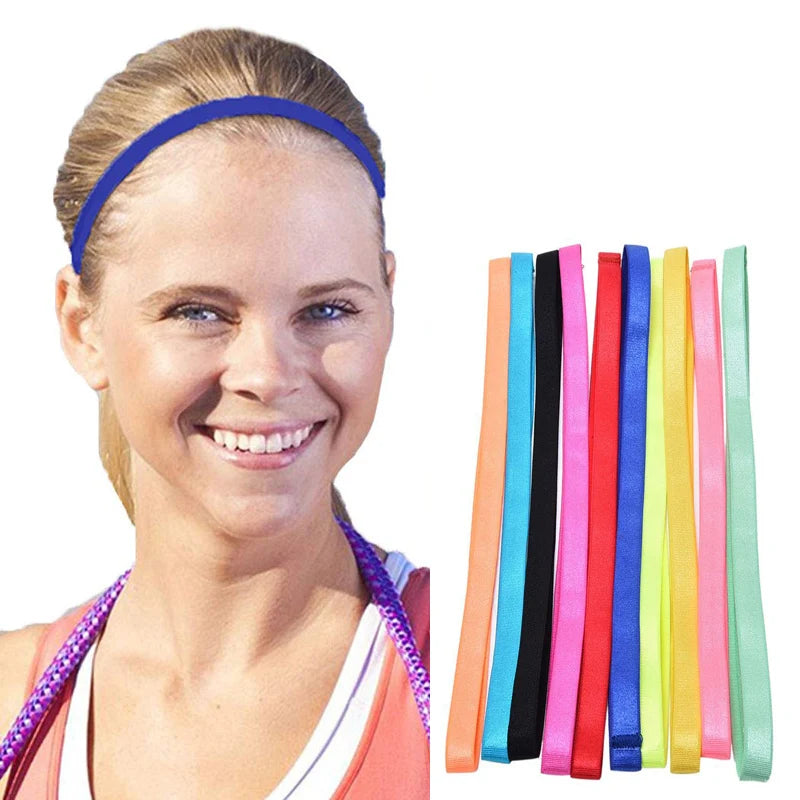 Wholesale Sports Grip Silicone Headband Elastic Non Slip Hairbands Yoga Exercise Headwear Hair Accessories TD-04A