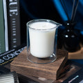 Wholesale Custom Soy Wax Massage Modern Candle Sexy Oil Oem High Borosilicate Glass Candle Jars Massage Spout Co