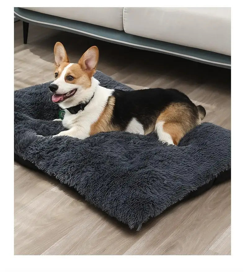 Pet Mat Long Plush Winter Warm Sleep Pet Mat Comfortable Cat Dog Nest