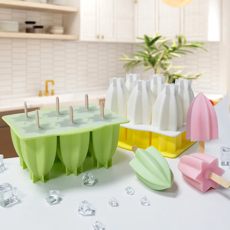 Food Grade DIY Customized Silicone Popcical Food Grade Safe Freezer Ice Cream Pops Popsicles Molds for Kids